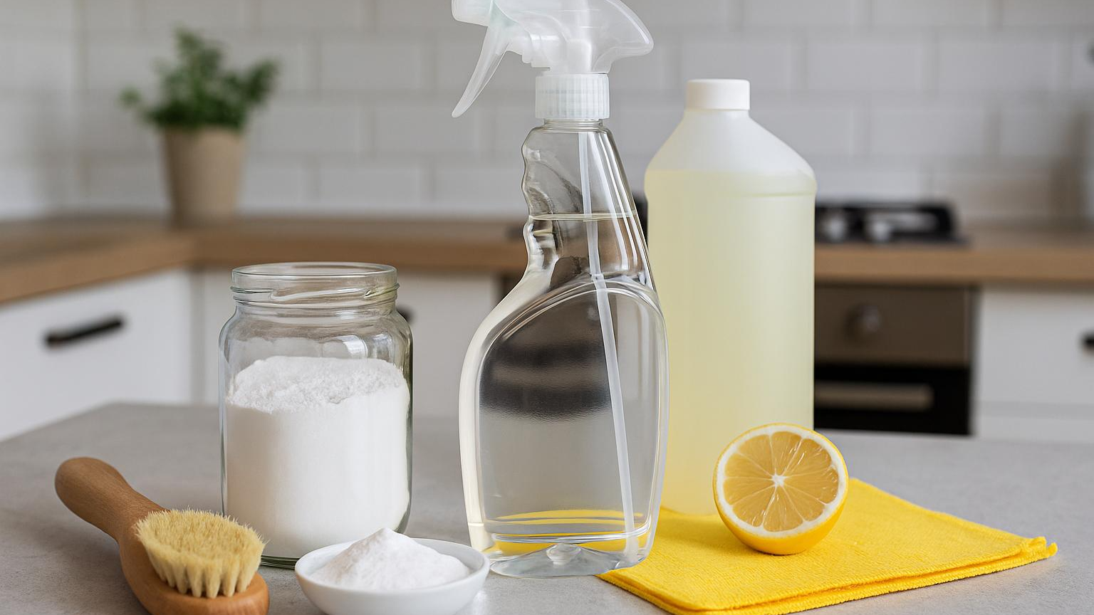 Švara be chemikalų: kaip pasigaminti universalų vonios kambario valiklį per kelias minutes