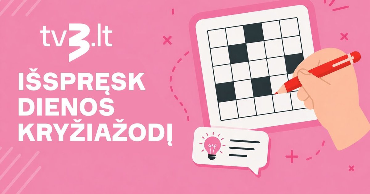 Iššūkis: ar išspręsite šeštadienio kryžiažodį? Liepos 18 d.