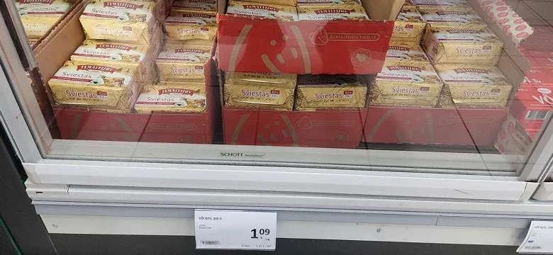 Estijoje Lietuviškas sviestas beveik 3 kartus pigesnis nei Lietuvoje. Kodėl taip yra?