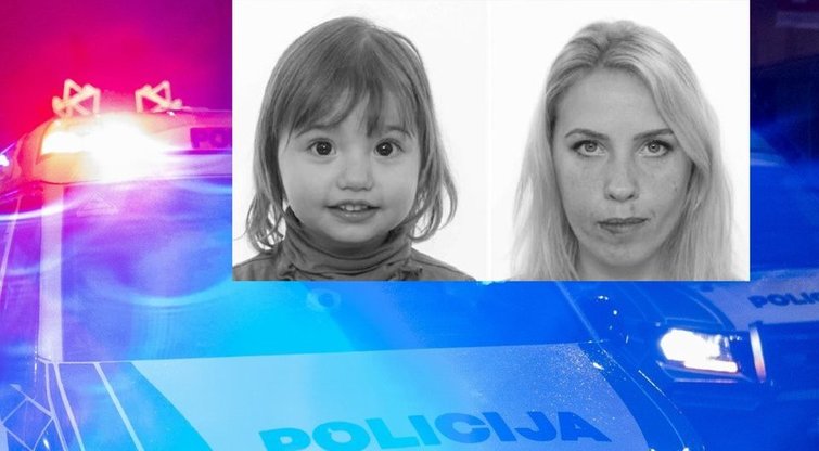 Sukrečianti mįslingai dingusios 37-erių mamos ir 3-metės mergaitės istorija: policija sukelta ant kojų