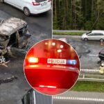 Sprogimas, liepsnos ir žmogus ant kelio – liudininkai atskleidė, kas nutiko A1 magistralėje: „Net nestabdė“